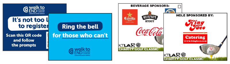 Non-profit signage example CORO4