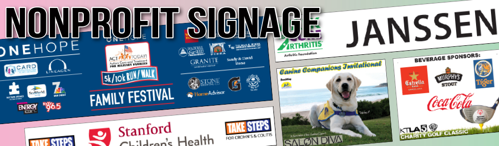 Non-profit event signage slider image 4