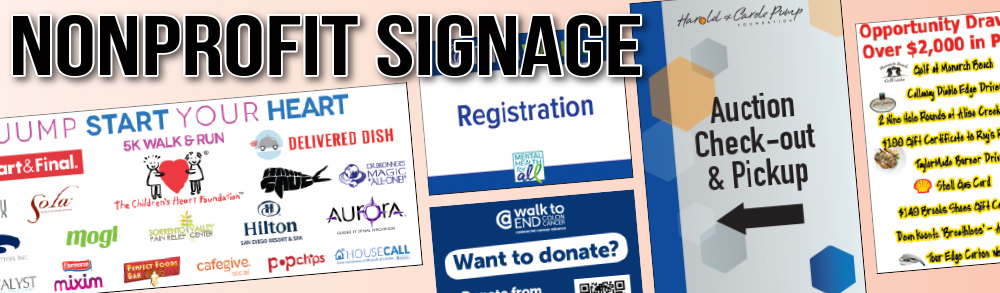 Non-profit event signage slider image 5